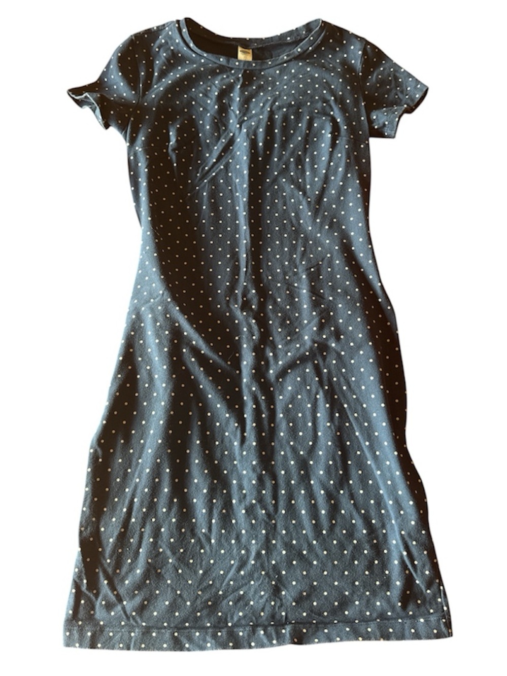 Old Navy Navy Blue Midi Dress with White Polka Dots